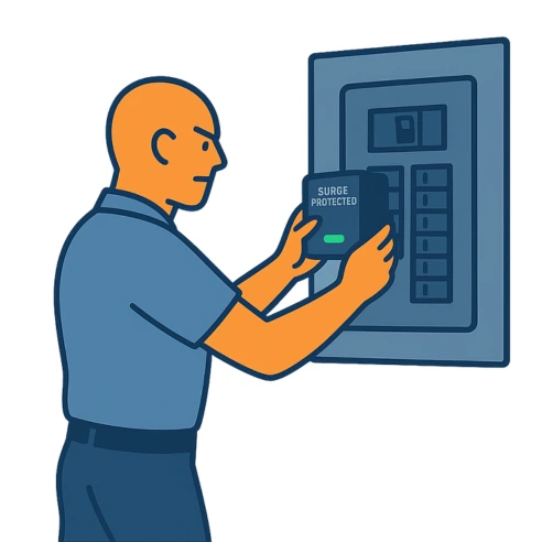 surge protection installation