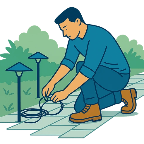 Landscape Lighting Installation